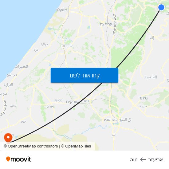 מפת אביעזר לנווה