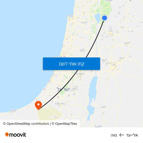 מפת אלי-עד לנווה