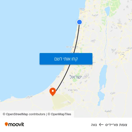 מפת צומת פוריידיס לנווה