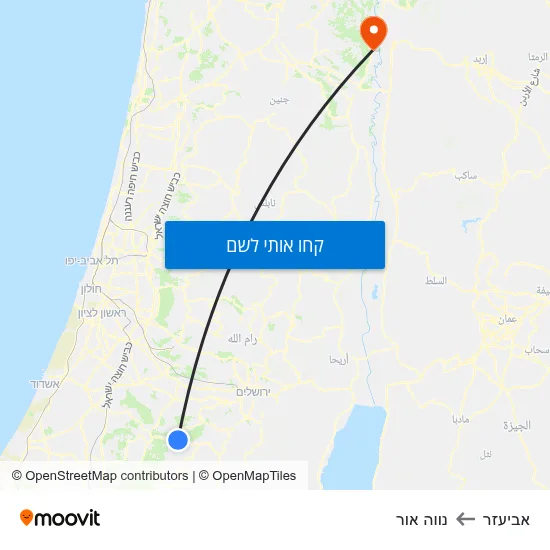 מפת אביעזר לנווה אור