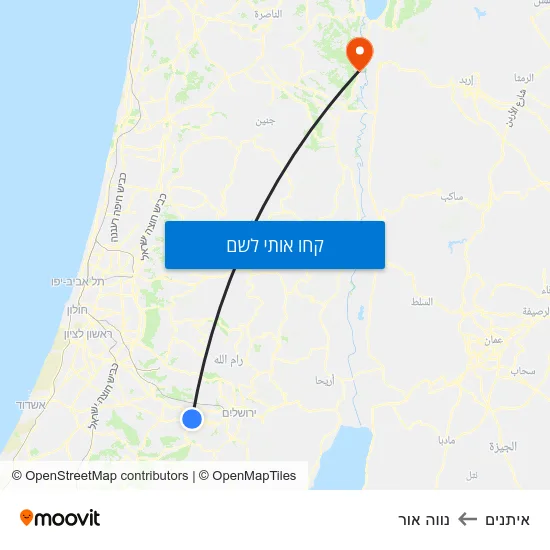 מפת איתנים לנווה אור