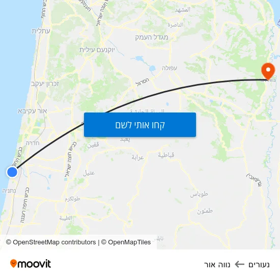 מפת נעורים לנווה אור