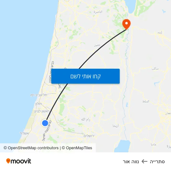 מפת סתרייה לנווה אור