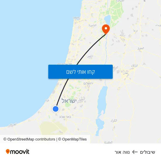 מפת שיבולים לנווה אור