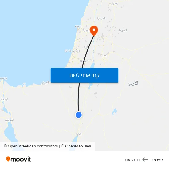 מפת שיטים לנווה אור