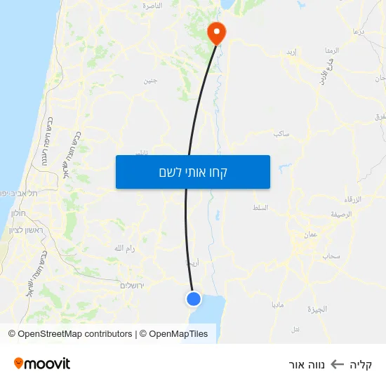מפת קליה לנווה אור