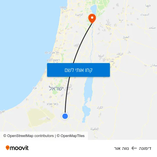 מפת דימונה לנווה אור