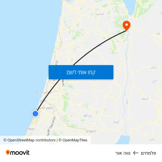 מפת פלמחים לנווה אור