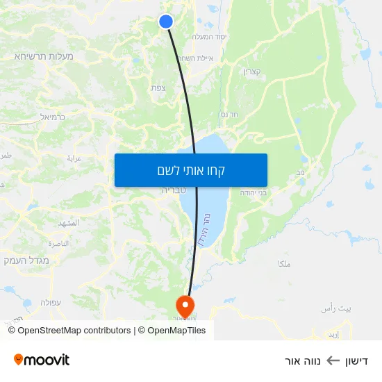 מפת דישון לנווה אור