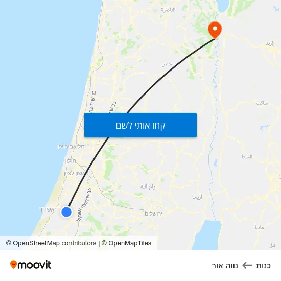 מפת כנות לנווה אור