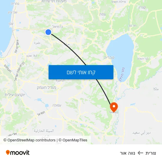 מפת צורית לנווה אור