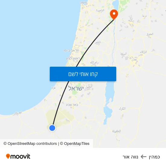 מפת כמהין לנווה אור