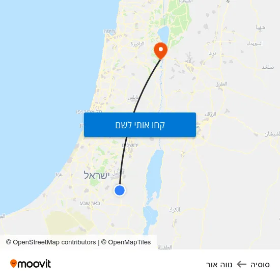 מפת סוסיה לנווה אור
