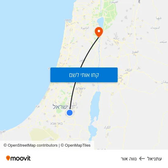 מפת עתניאל לנווה אור