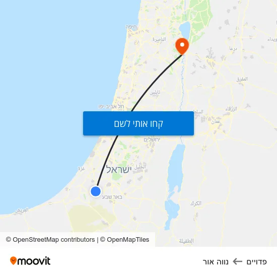 מפת פדויים לנווה אור