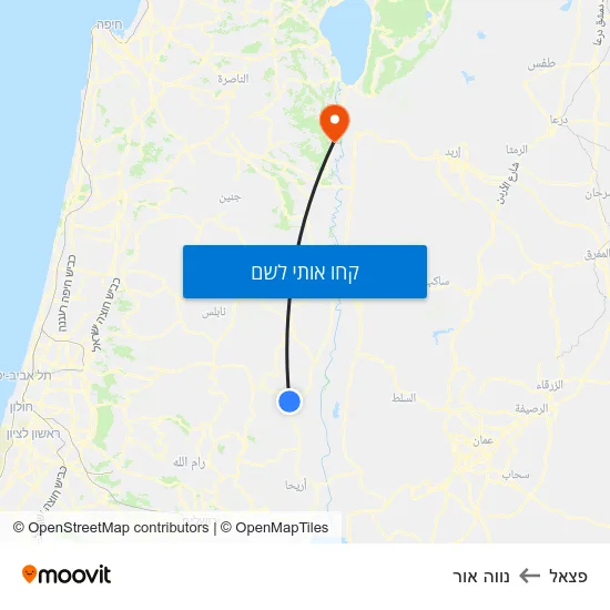 מפת פצאל לנווה אור