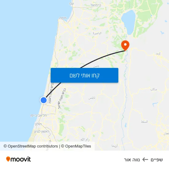 מפת שפיים לנווה אור