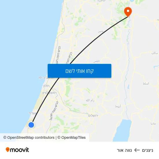 מפת ניצנים לנווה אור