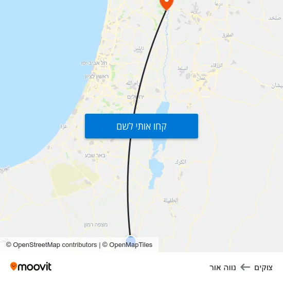 מפת צוקים לנווה אור