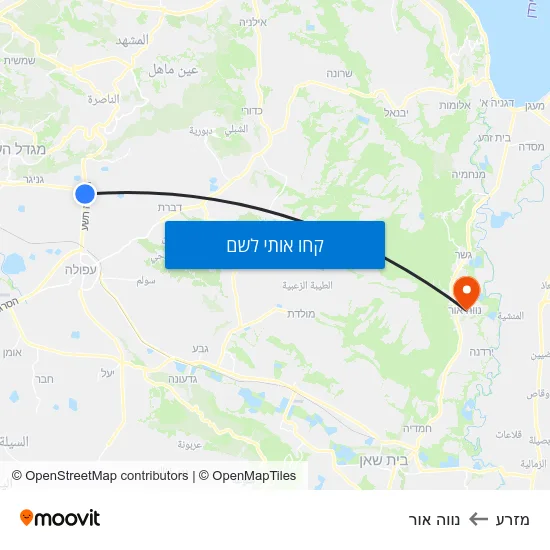 מפת מזרע לנווה אור