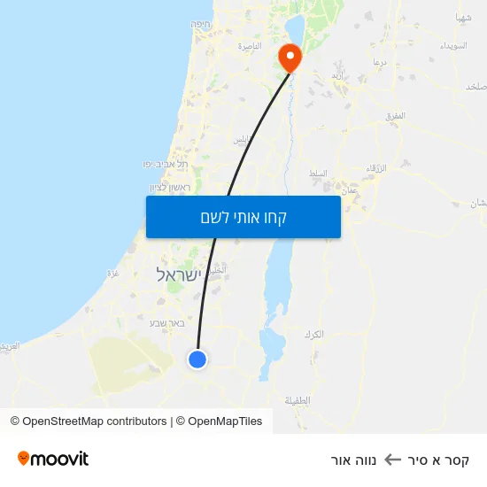 מפת קסר א סיר לנווה אור