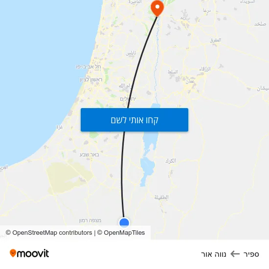 מפת ספיר לנווה אור
