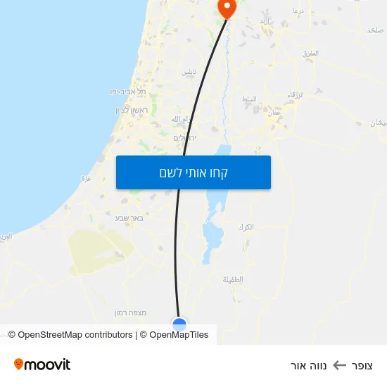 מפת צופר לנווה אור