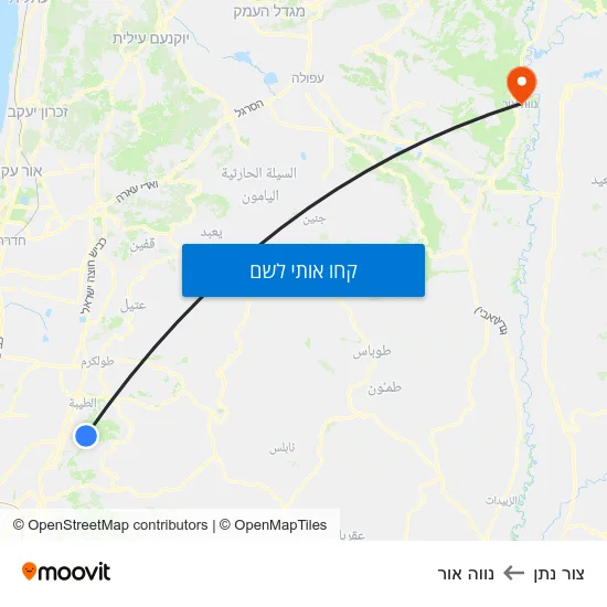 מפת צור נתן לנווה אור