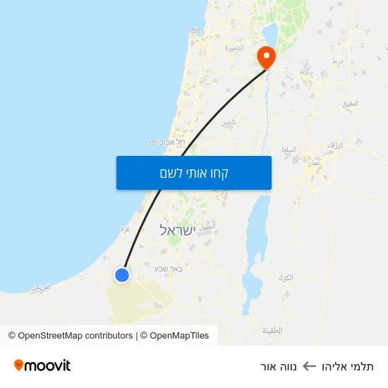 מפת תלמי אליהו לנווה אור
