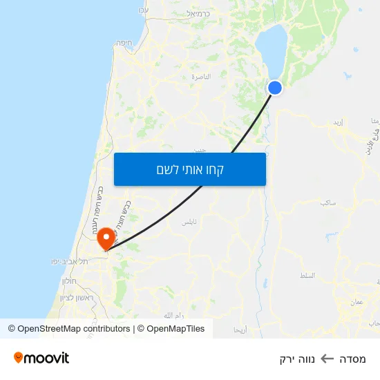 מפת מסדה לנווה ירק