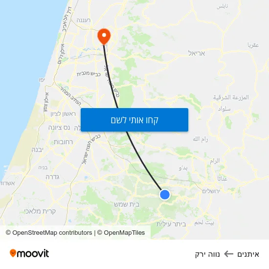 מפת איתנים לנווה ירק