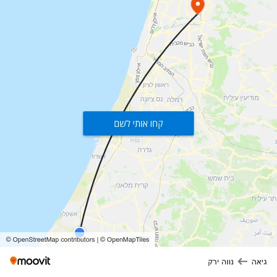 מפת גיאה לנווה ירק