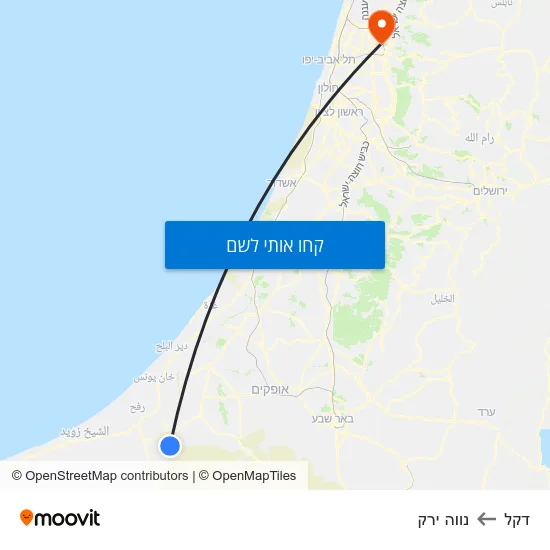 מפת דקל לנווה ירק