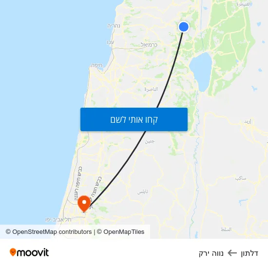 מפת דלתון לנווה ירק