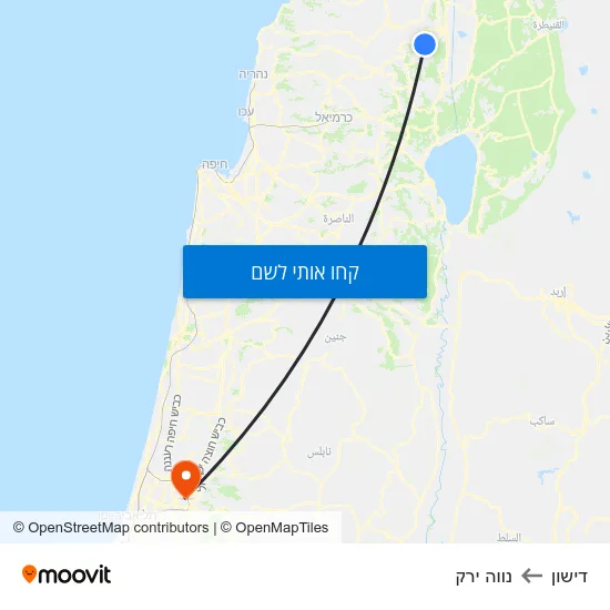 מפת דישון לנווה ירק
