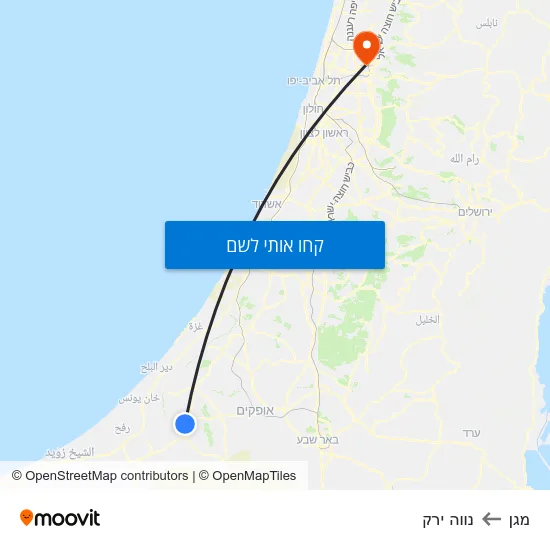 מפת מגן לנווה ירק