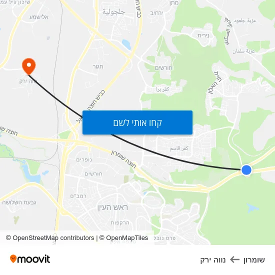 מפת שומרון לנווה ירק