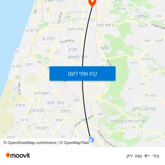 מפת גזר לנווה ירק