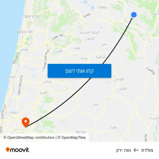 מפת מולדת לנווה ירק