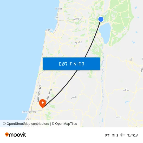 מפת עמיעד לנווה ירק