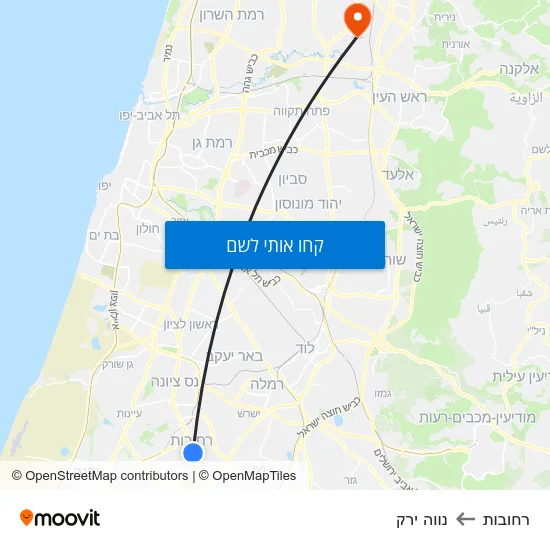 מפת רחובות לנווה ירק