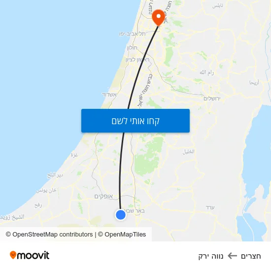מפת חצרים לנווה ירק