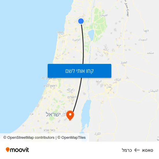 מפת סאסא לכרמל