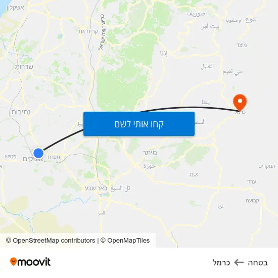 מפת בטחה לכרמל
