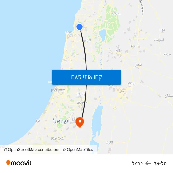 מפת טל-אל לכרמל
