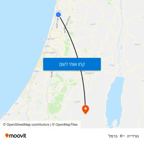 מפת נורדייה לכרמל