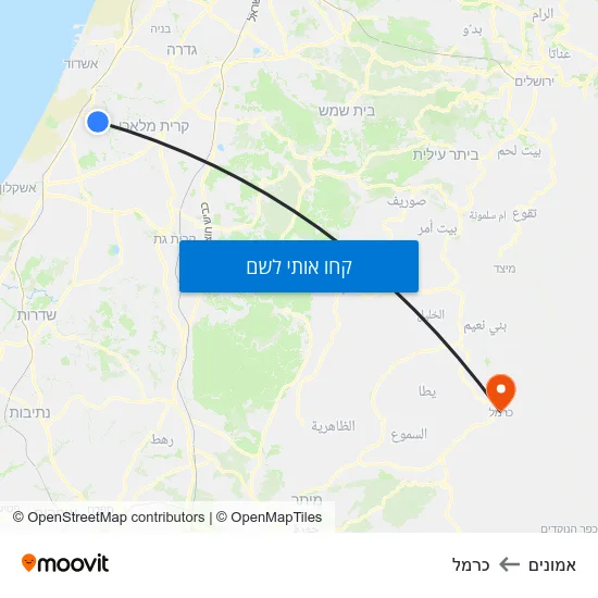 מפת אמונים לכרמל