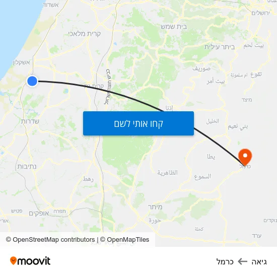 מפת גיאה לכרמל