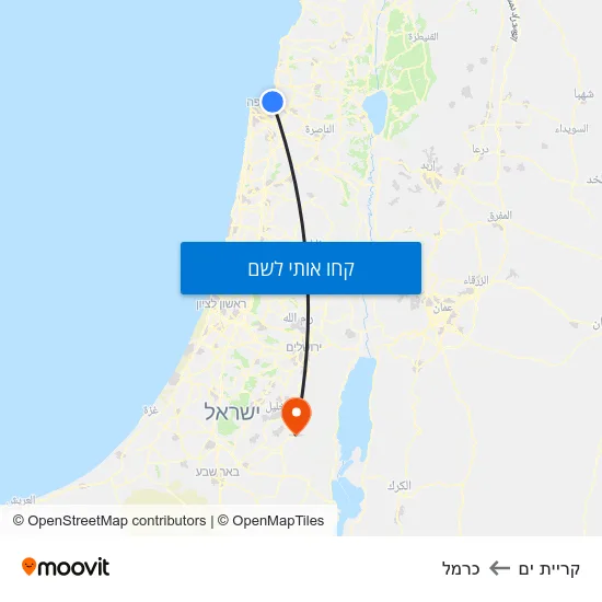 מפת קריית ים לכרמל