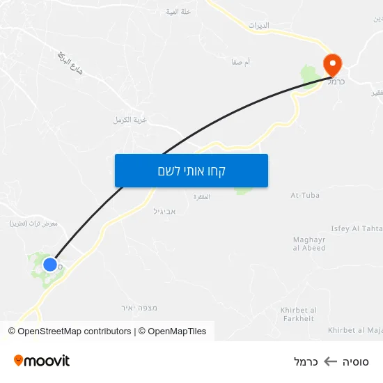 מפת סוסיה לכרמל
